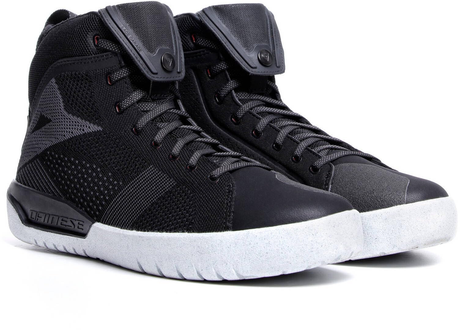 Dainese Metractive Air Shoes, Motorbike Summer Sneakers, Men, Black/Black/White, 40