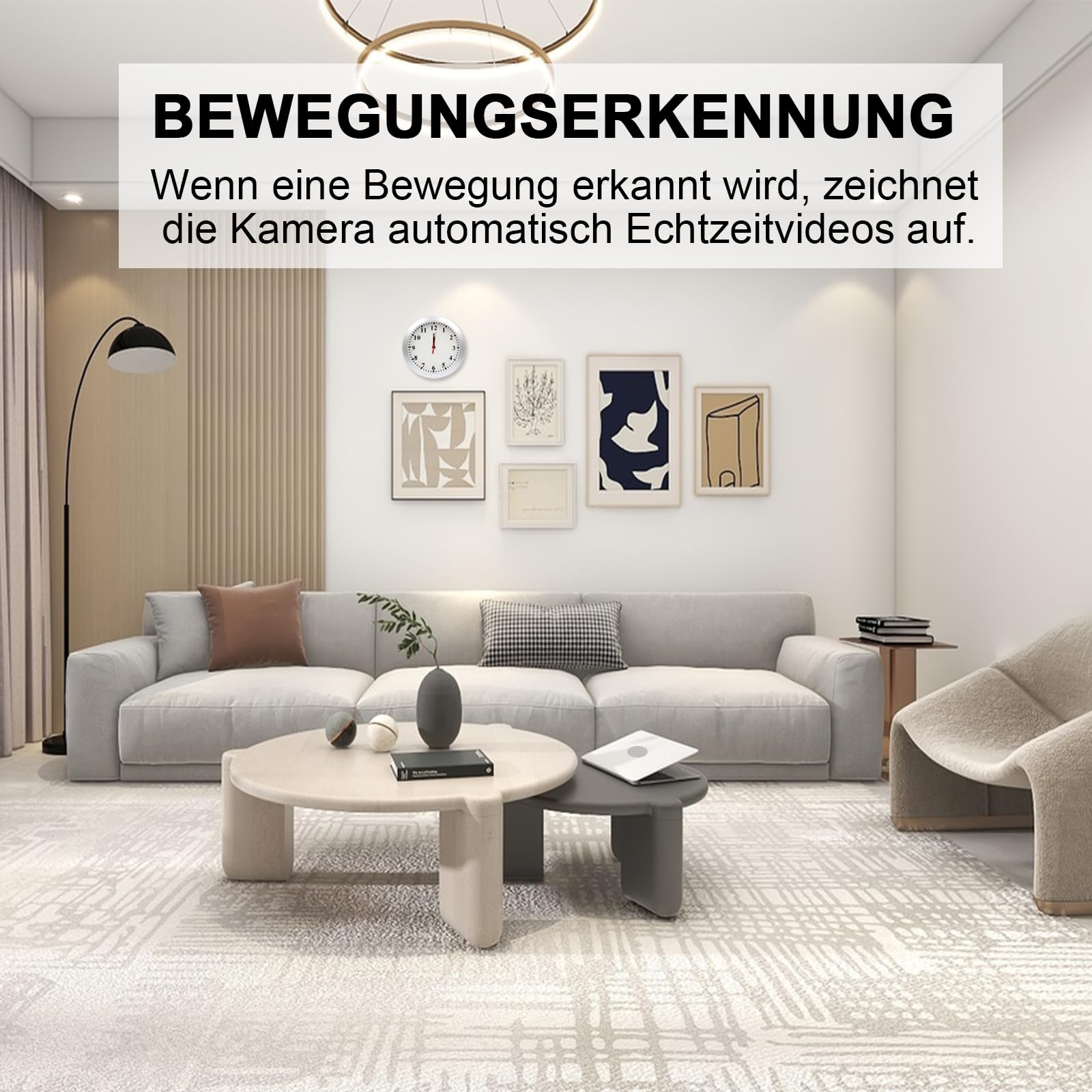 KAMREA HD1080P Überwachungskamera Mini Kamera Videorecorder Nanny Cam mit Bewegungserkennung für Sicherheit zu Hause und im Büro