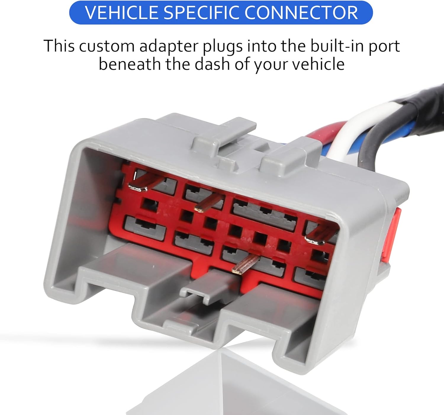 Oyviny Brake Control Wiring Adapter 3036-P for 2009-2021 Ford + 4-Way Flat to 7-Way Round Blade and 4 Way Trailer Wiring Harness Adapter