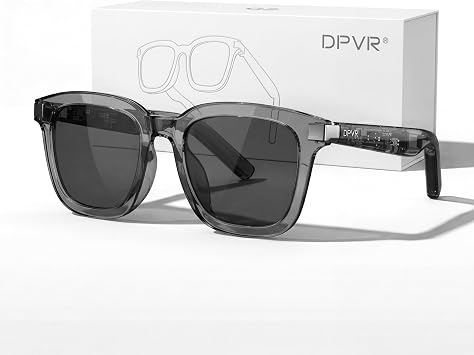 DPVR G2 Smart Glasses Bluetooth Sunglasses with Speakers Touch Control Bluetooth Glasses for Men & Women, UV400, IPX4