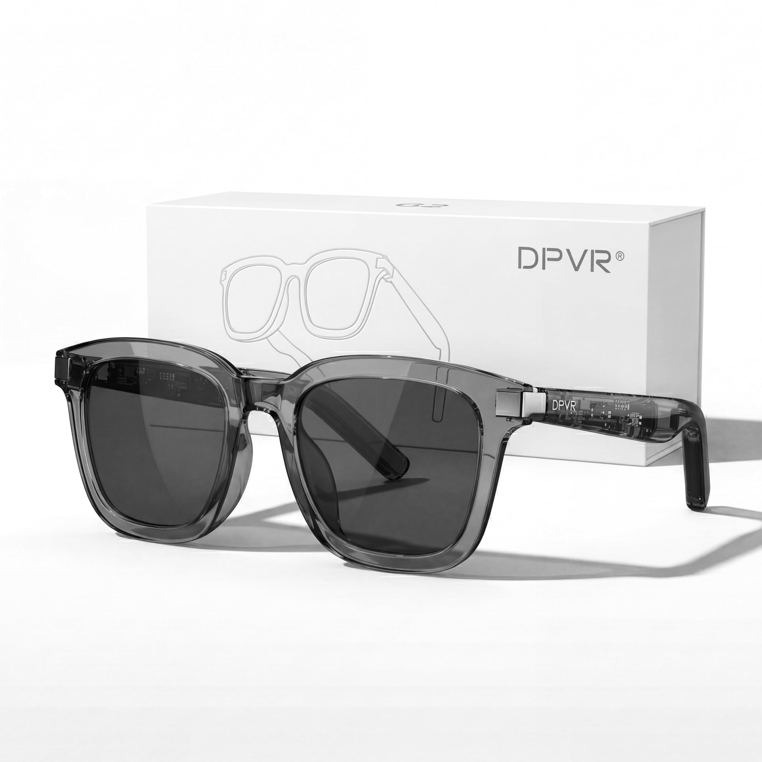 DPVR G2 Bluetooth Smart Glasses with Speakers, Audio Sunglasses, UV400 | Bluetooth audio smart glasses with speakers. No camera and no app required. Enjoy music, calls, touch control, UV400 and IPX4-picture-11
