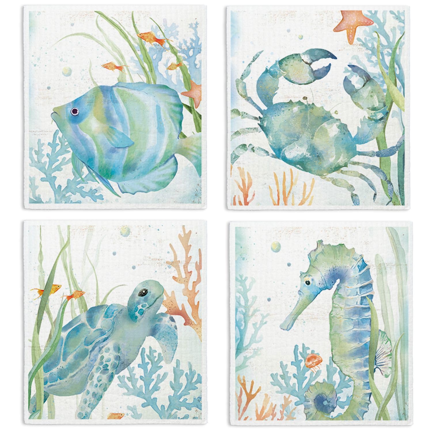257-JYXWM-summer-ocean - Paños de cocina suecos