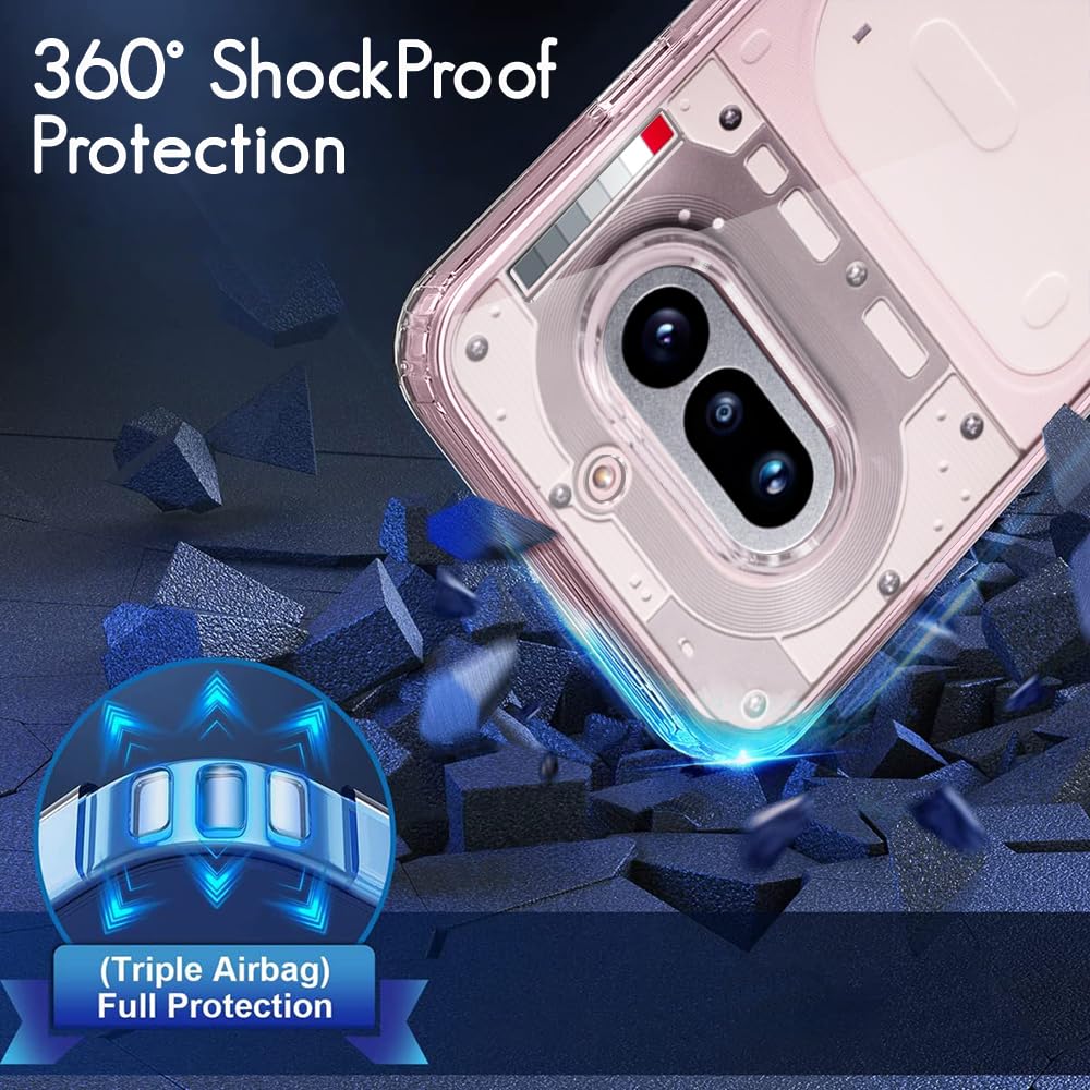 TheGiftKart Ultra-Hybrid Crystal Clear Back Case Cover for Nothing Phone 4a 5G | Shockproof Design | Hard Back Cover Case for Nothing Phone 4a 5G (PC & TPU, Transparent) — Amazon image 4