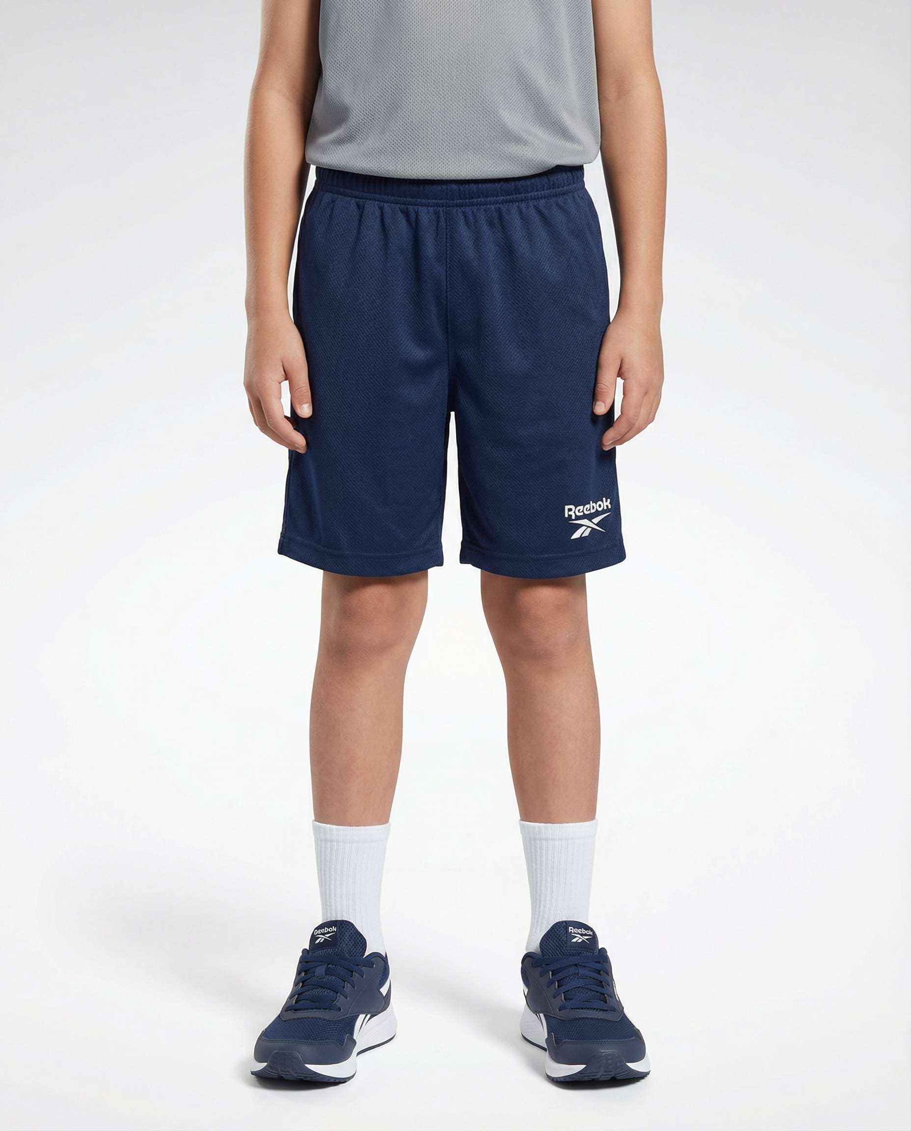 Reebok 4 Pack: Boys’ Athletic Mesh Shorts – Basketball Soccer Running Gym Sports Workout Shorts Kids Teens Youth (6–18) - 2