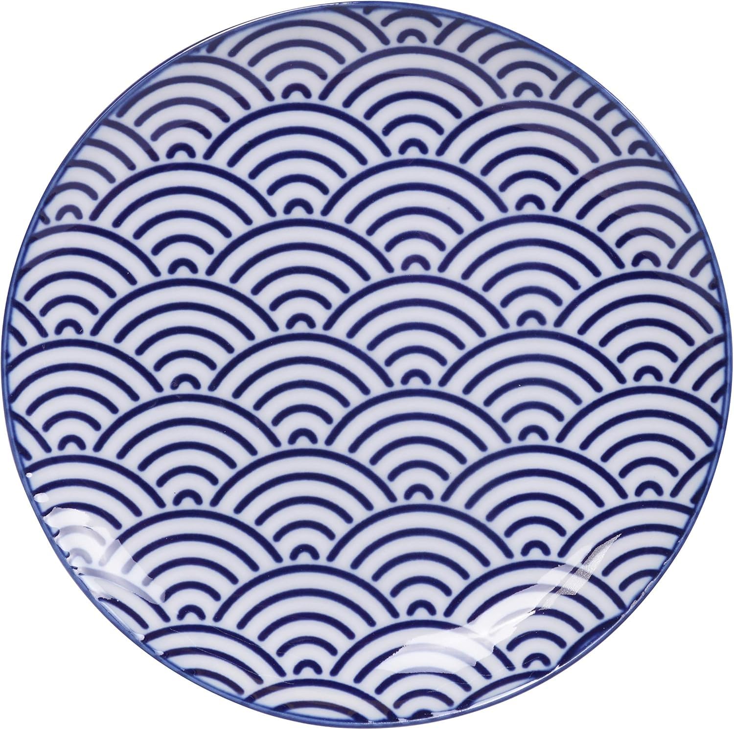 TOKYO design studio – Nippon Blue Gebäckteller Teller-Set (4-tlg.) 20,6cm