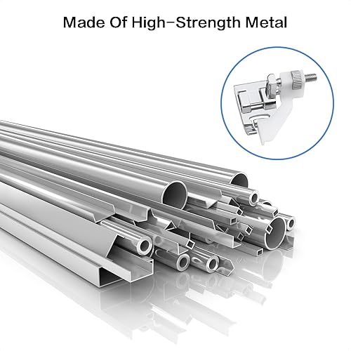 Miniatura 6 de TISEKER Pie prensador de dobladillo de punto ciego para todas las máquinas de coser a presión hermano Babylock Janome Elna Euro-Pro Simplicity White