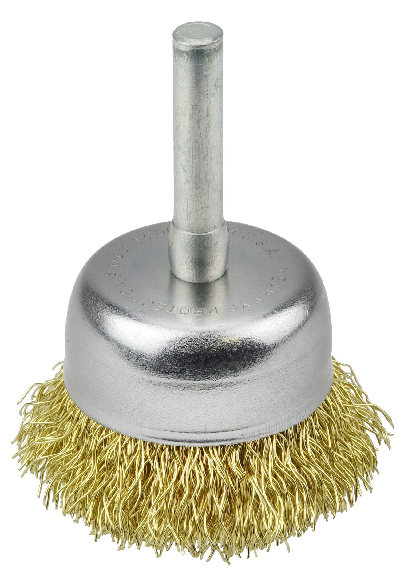 Weiler 14314 alambre ondulado cepillo de utilidad para, 1 – 3/4, 0.118 latón llenar, 1/4" vástago (Pack de 10)