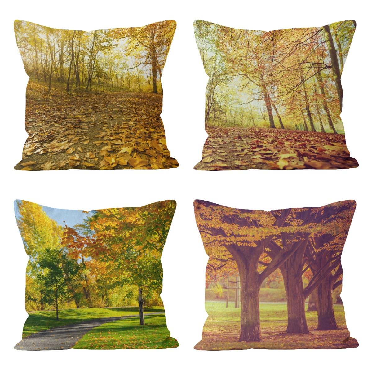 Housses de coussin imperméables 50x50cm en lot de 4 pour mobilier relax