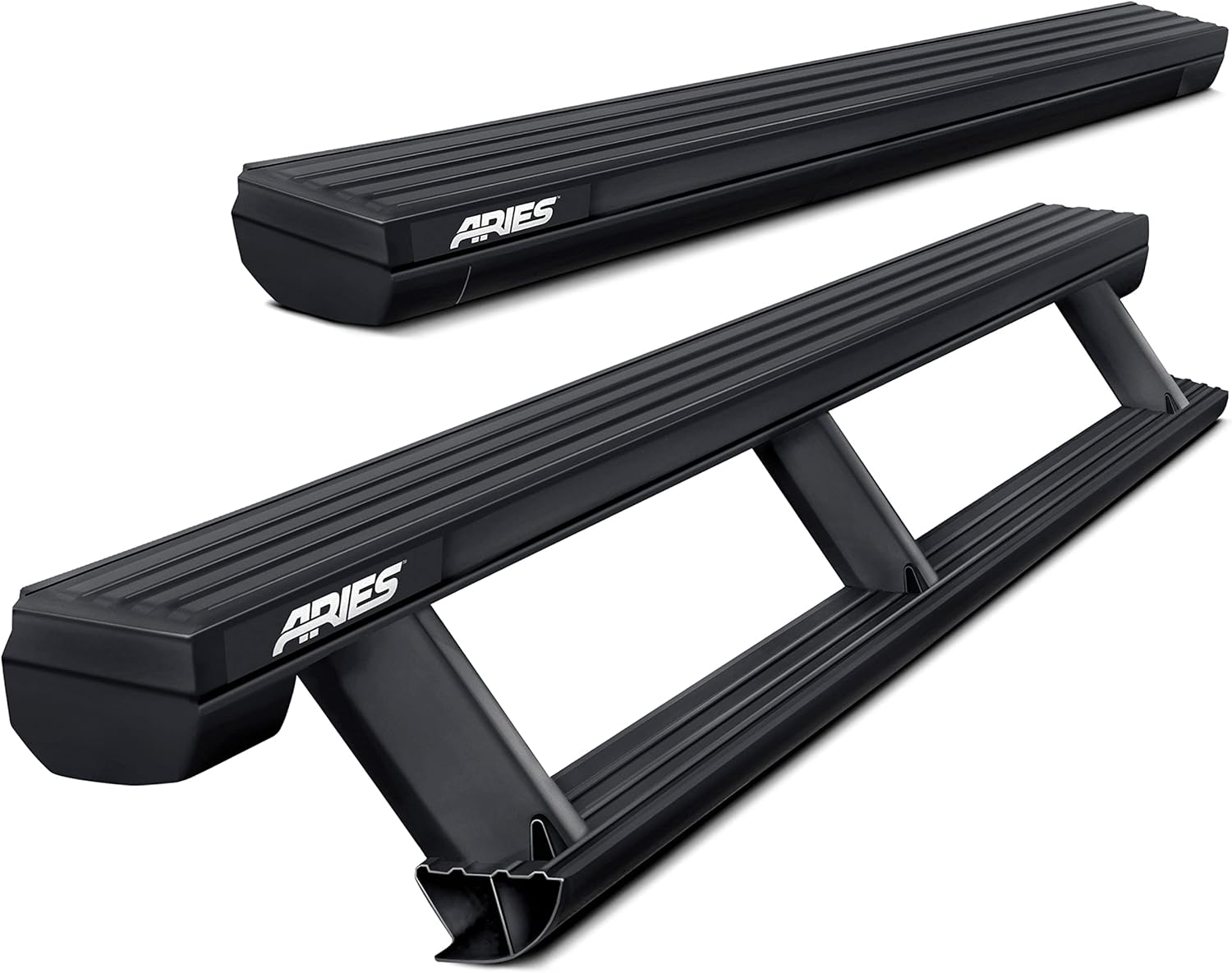 ARIES 3047975 ActionTrac 79-Inch Retractable Powered Running Boards, Select Jeep Gladiator, Black