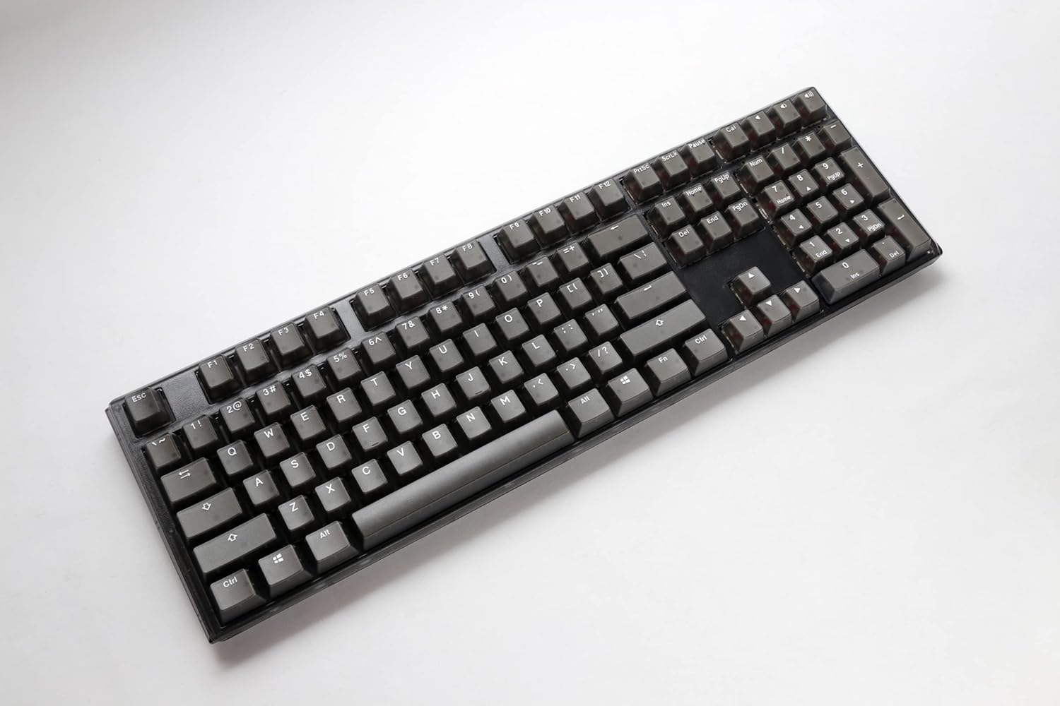 Ducky One 3 Aura Clear Black Hotswap RGB Double Shot PBT Mechanical Keyboard Cherry MX Silent Red