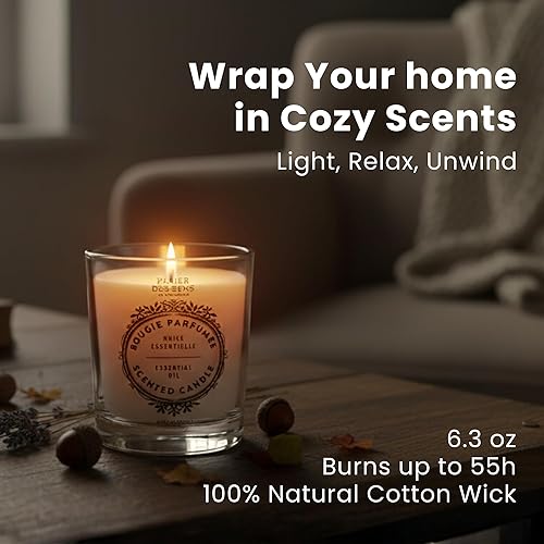 Miniatura 3 de Panier des Sens Rose Candle  Vertido a mano en Provenza, Francia  Velas perfumadas de larga duración de hasta 55 horas de tiempo de combustión  Vela