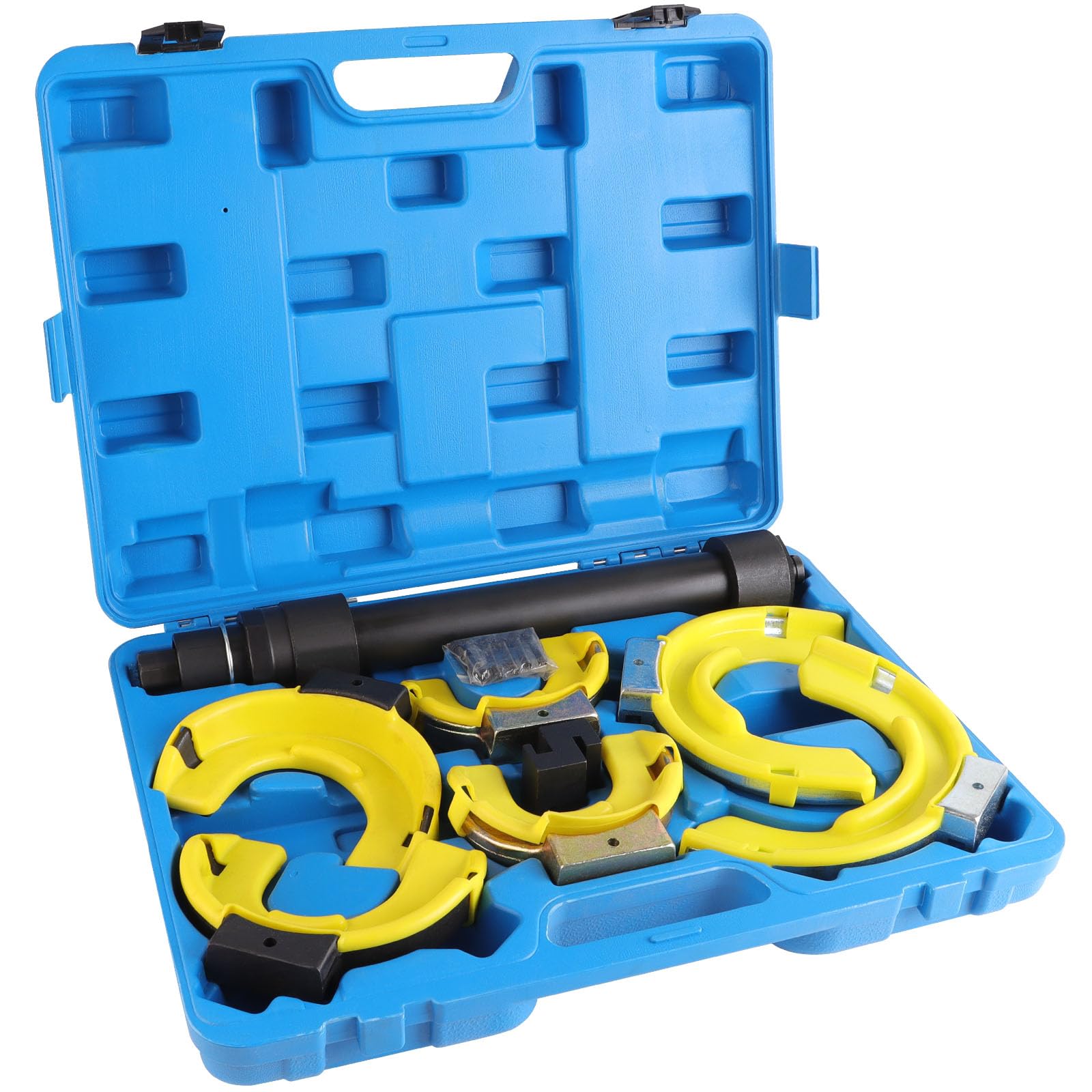 Coil Spring Compressor Tool Heavy Duty Strut Spring Compressor Set, 9921lbs MacPherson Strut Compressor Tool Automotive with 3 Pairs Interchanging Yokes, Universal Car Spring Compressor