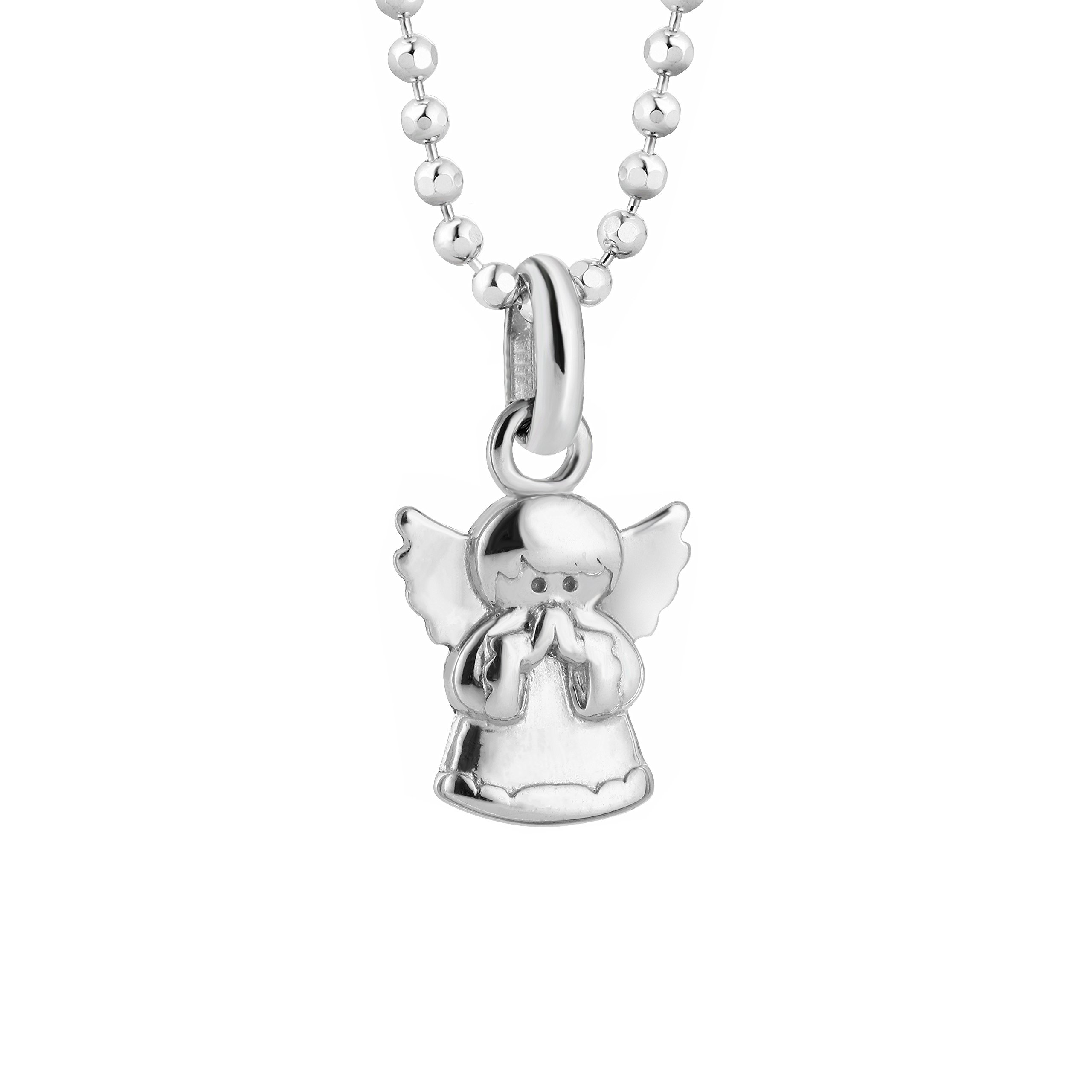 butterfly Engel-Anhänger Halskette Aus Sterling Silber Mit Verstellbarer Kugelkette Und Federringverschluss