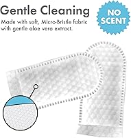 Vista 6 de Petkin Toallitas para ojos para perros y gatos, 50 toallitas para dedos, sin cordones, ajuste cómodo, tela de microcerdas, limpia el área