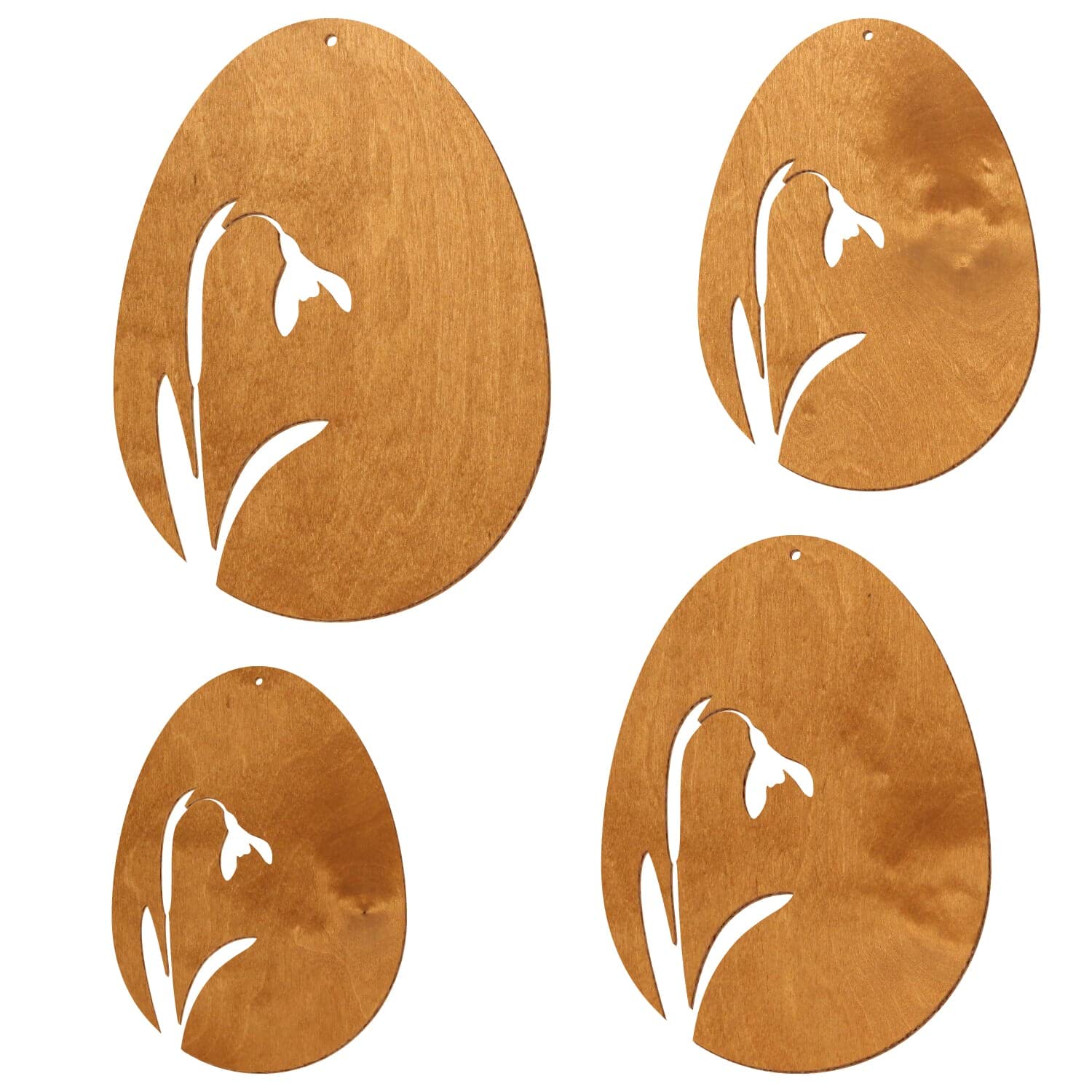 Uova di Pasqua in legno V2 – Albero di pero – Decorazione fai da te per Pasqua, motivo: uovo di Pasqua, motivo 1, altezza (dimensione): 49 cm di altezza