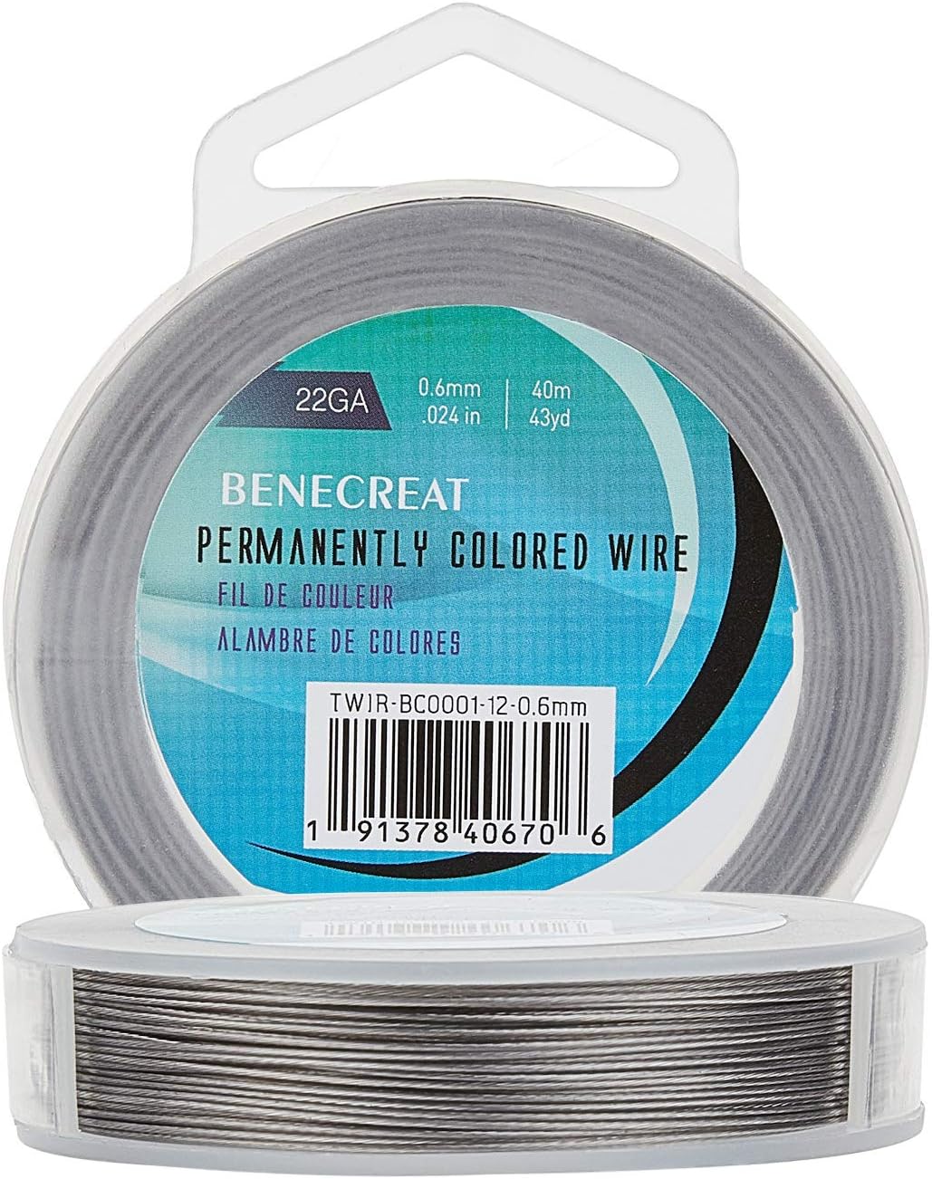 7 Strands 130FT 0.6MM Stainless Steel Bead String Wire Tarnish Resistant Steel Wire for Necklace Bracelet Making