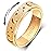 OreilleStar Anxiety Ring for Women Spinner Ring Stainless Steel Fidget Toys Adults Fidget Spinner Ring Fidgit Ring (Moon Star-Gold, 8)