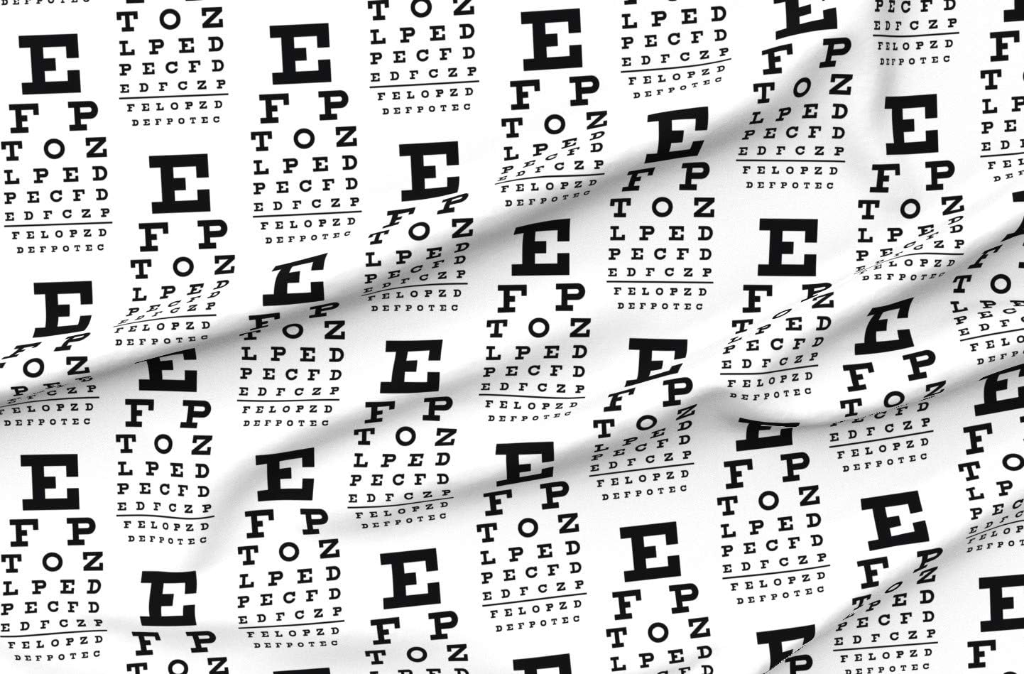 Spoonflower Fabric - Optometry Printed on Organic Cotton Sateen Fabric by The Yard - Sewing Quilting Apparel Home Decor