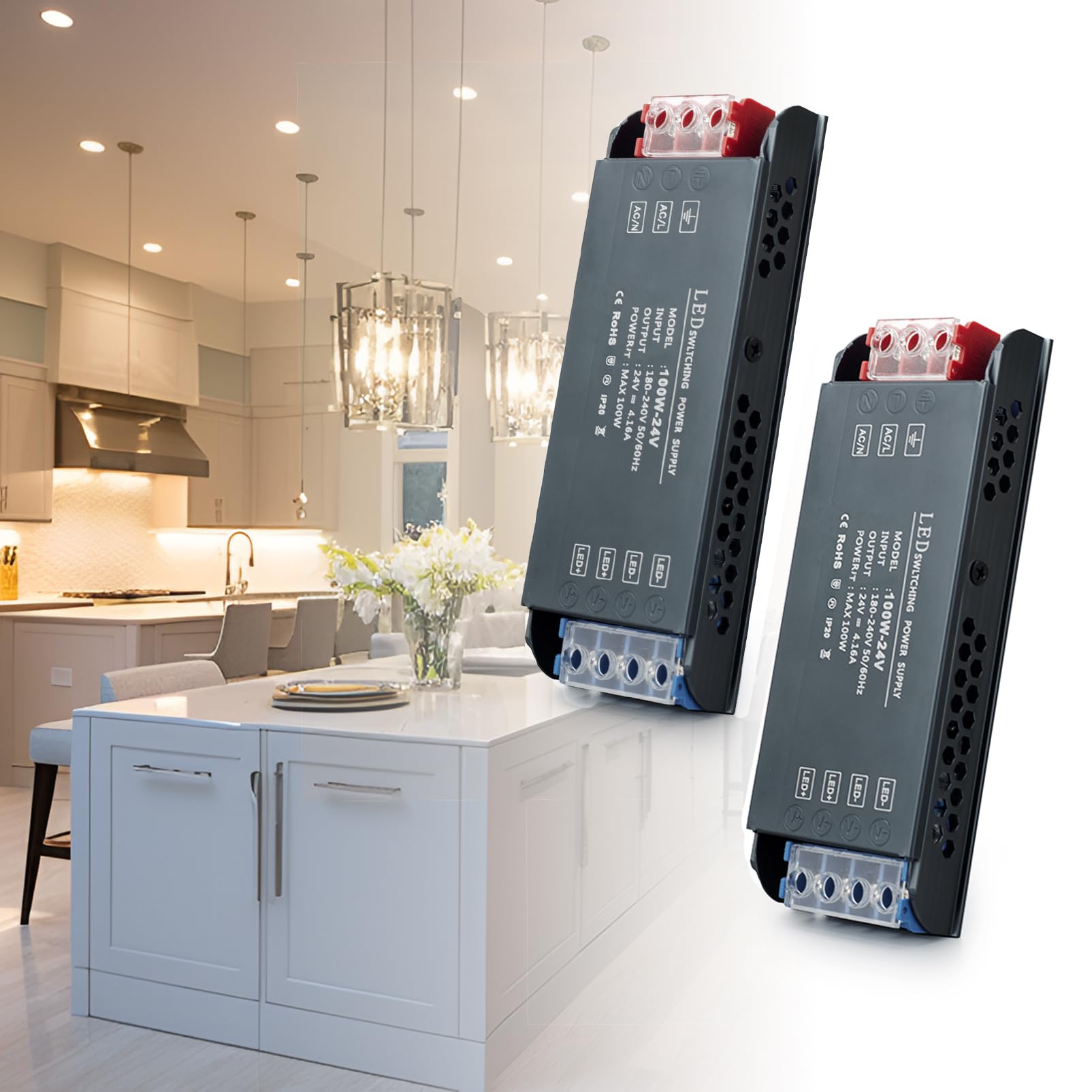 Transformateur 220V 24V LED Driver 200W convertisseur AC DC transfo - 8