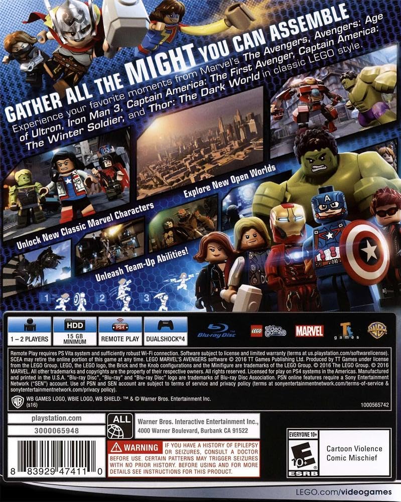 Buy LEGO Marvel Avengers (PS4) Online Ecuador Ubuy