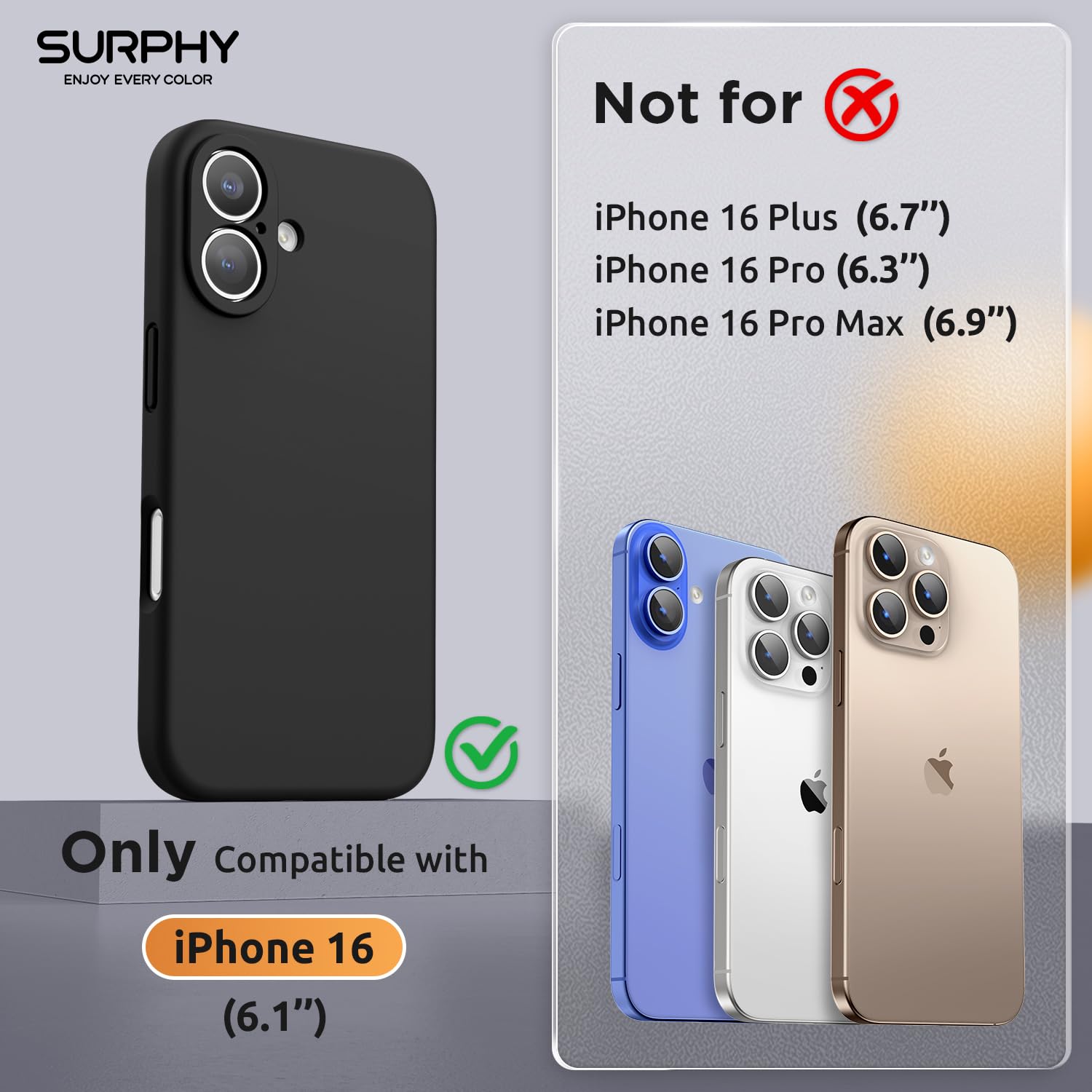SURPHY Magnetic Design for iPhone 16 Case - Image 2