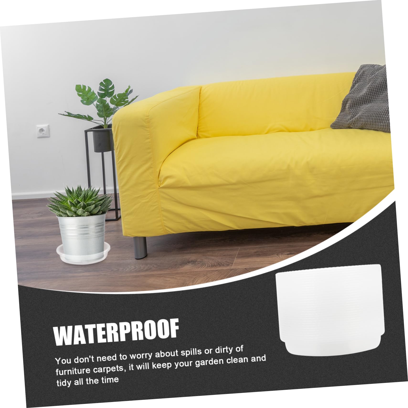 30 Stück Blumentopfuntersetzer Kunststoff Transparente Untersetzer für Blumentöpfe und Praktisch Töpfen