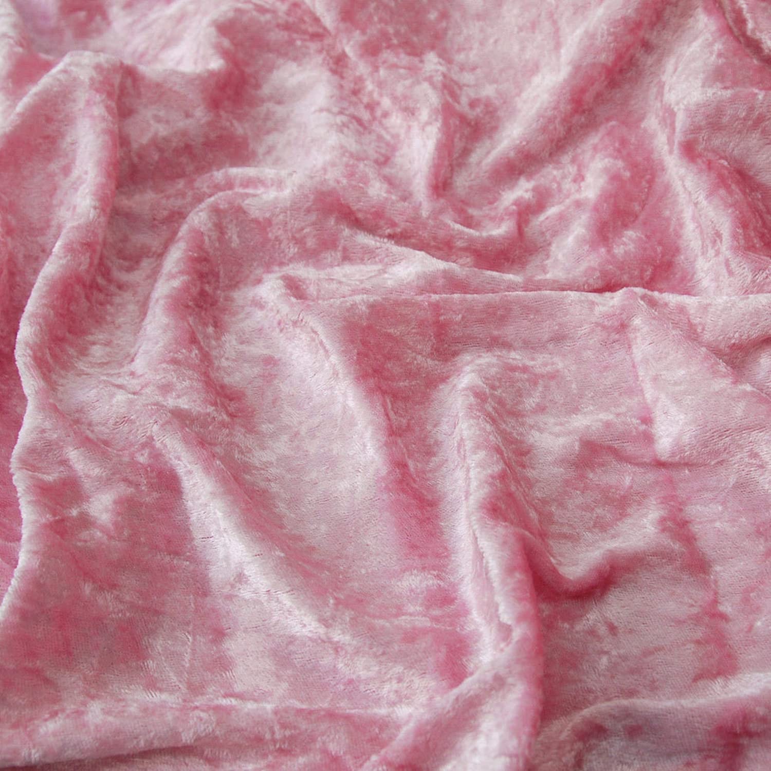 Premium Crushed Velvet Velour Fabric 150cm Wide Stretch Craft Material — image 1