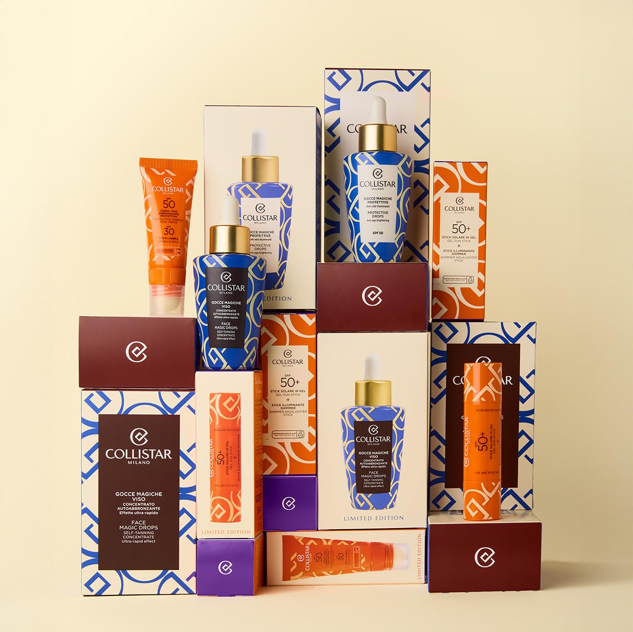 Collistar Gocce Magiche Viso, Autoabbronzante Concentrato Meno di 1 h, Siero Viso Illuminante, Abbronzatura Intensa Naturale, Antimacchia, Idratante, Antiage con Vitamina E, Limited Edition, 50 ml