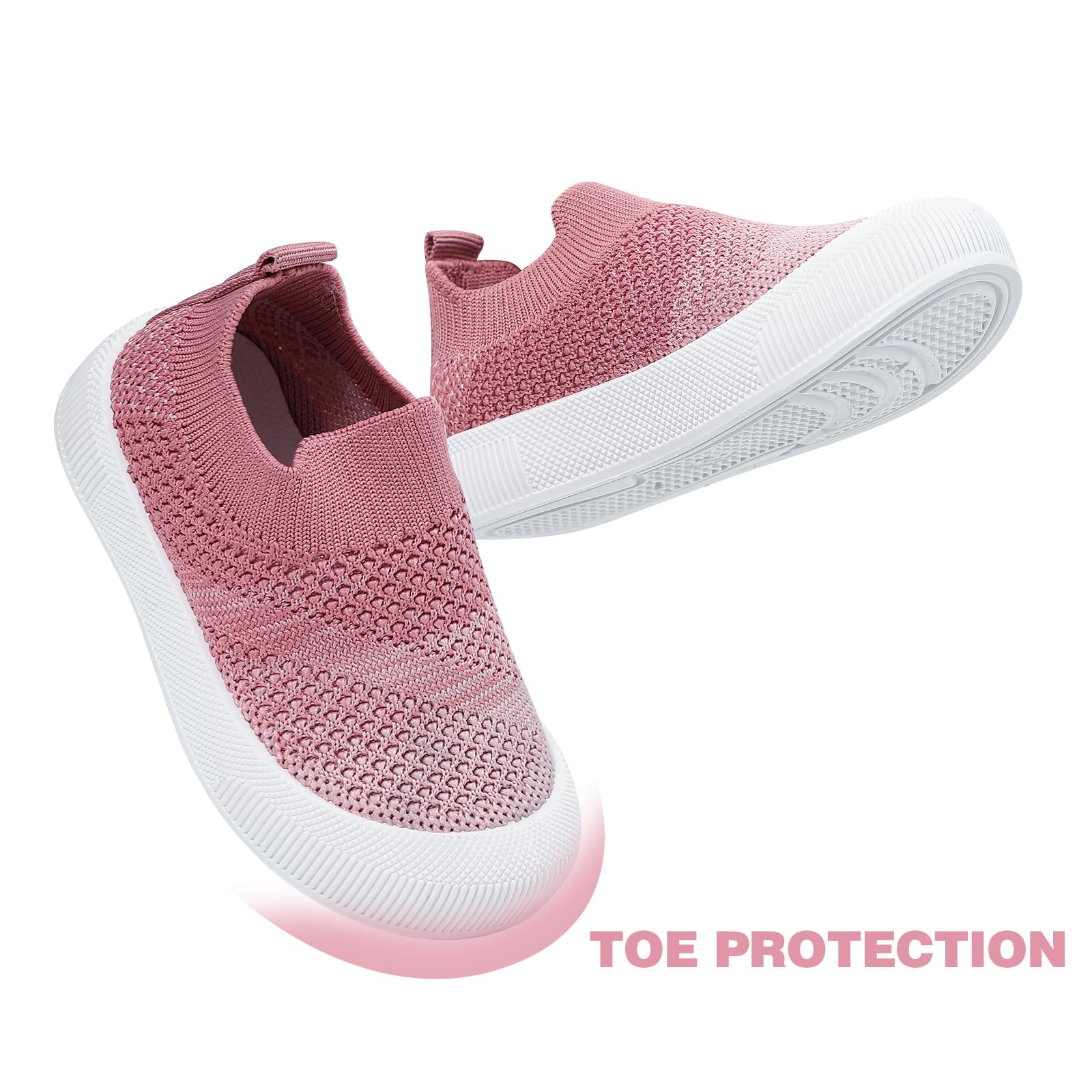 LACOFIA Chaussons Bébé Garçons Filles Respirants Chaussures Premier Pas Antidérapante avec Semelle Souple en Caoutchouc