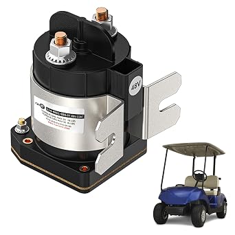 Golf Cart 48V Heavy Duty Solenoid Suitable for 2007-UP Yamaha G22/G29/Drive Electric Golf Cart, Replace OEM# JU6-H1950-00-00 / JU6H19500000