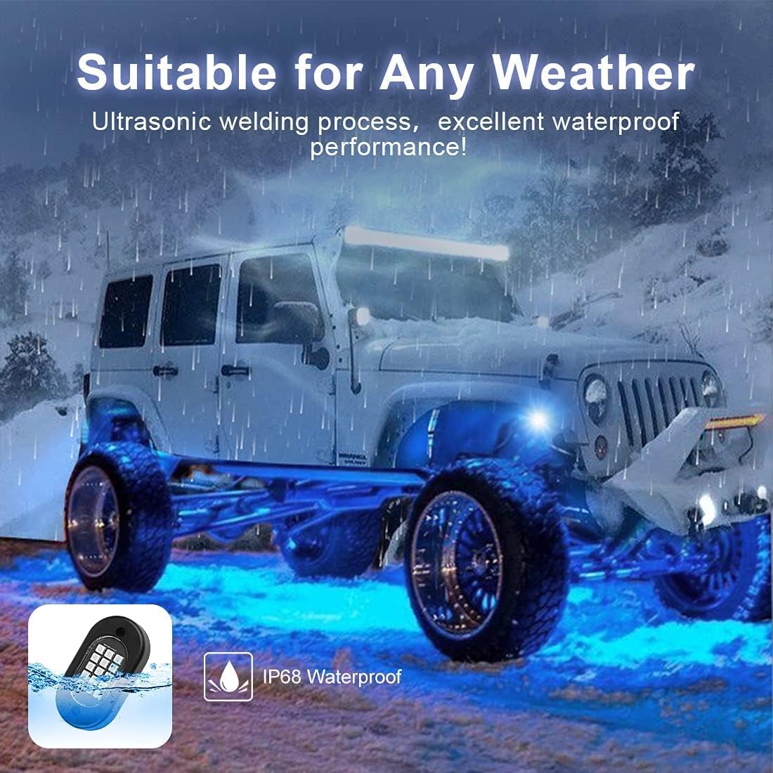 🔥 Cаѕhbасk uр tо 70% ROCBOC RGB LED Rock Lights, Underglow Lights for Trucks, Waterproof Car Neon Light Kit, with RF/APP Control Music Mode Timing Function for Jeep Off Road UTV ATV SUV (10 Pods) Bеѕt Cуbеr Mоndау 🔥 ROCBOC RGB LED Rock Lights, Underglow Lights for Trucks, Waterproof Car Neon Light Kit, with RF/APP Control Music Mode Timing Function for Jeep Off Road UTV ATV SUV (10 Pods)
