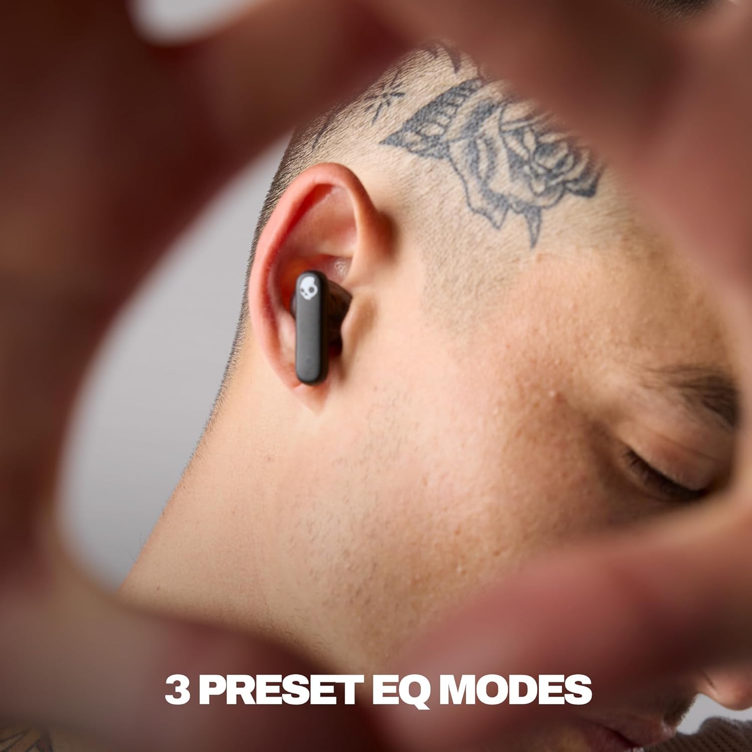 Skullcandy Smokin’ Buds Wireless Earbuds, Bluetooth Headphones, Noise Isolating Fit, Up to 20 Hours Battery, IPX4 Sweat and Water Resistant, Microphone for iPhone Android - Midnight Smoke - Image 5