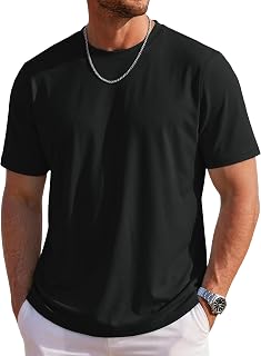 MAGCOMSEN Mens T-Shirts Short Sleeve UPF 80+ Sun Protection Lightweight Moisture Wicking Casual Crew Neck Basic Tees