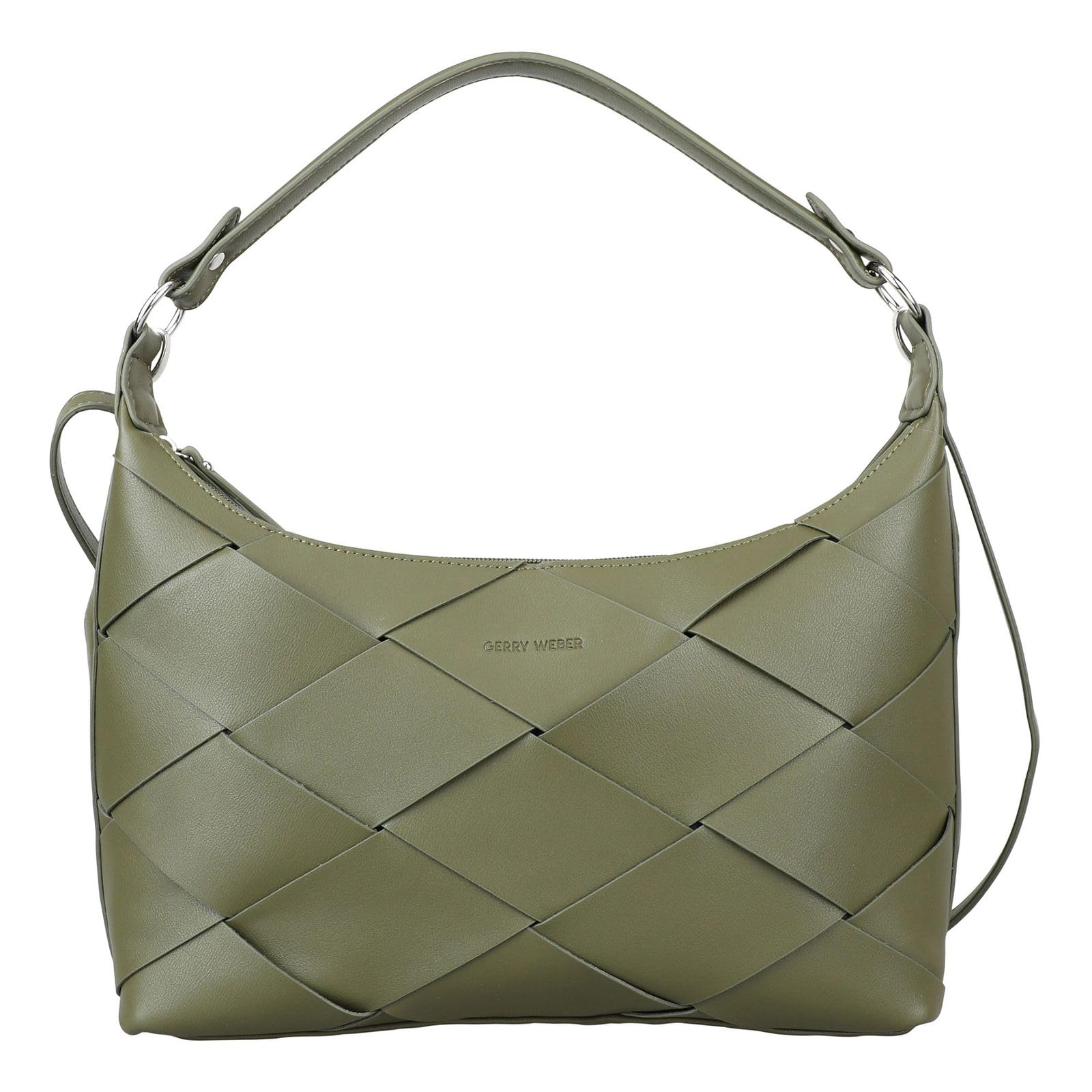 Bolso de hombro Gerry Weber Checkers 1.0 hobo en color verde oliva 2