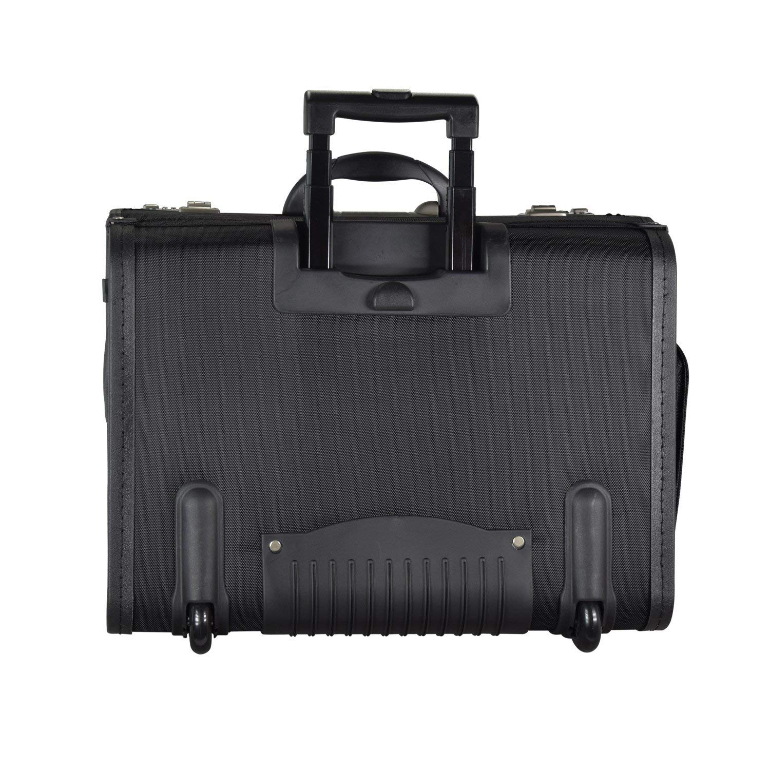 Pilotenkoffer Bowatex Aktenkoffer Business Koffer Trolley Nylon Schwarz 48 cm