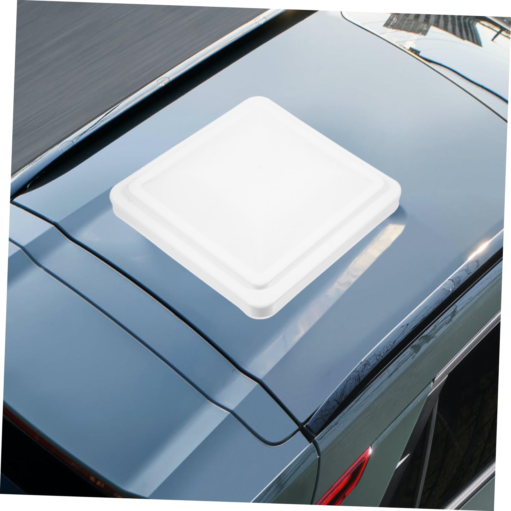 Copertura 14x14 Pollici Isolamento Termico in Plastica Bianca di Ventilazione e Installazione Semplice per Tetto Rv per Bagno Camper e Rimorchio Moderno
