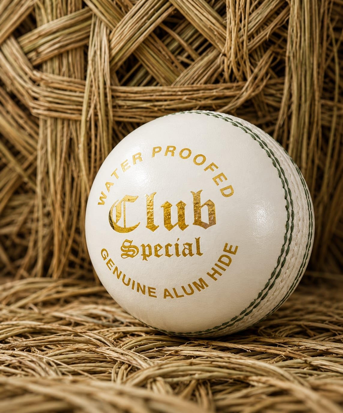 Club Special White Cricket Ball, Waterproof Genuine Alum Hide Leather, Hand Stitched, Pack of 1 for Day/Night Matches, Practice-image-32
