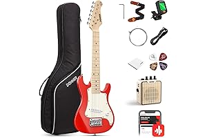 Donner 30 Inch Boy Guitars for Kids, Electric Beginner Kits