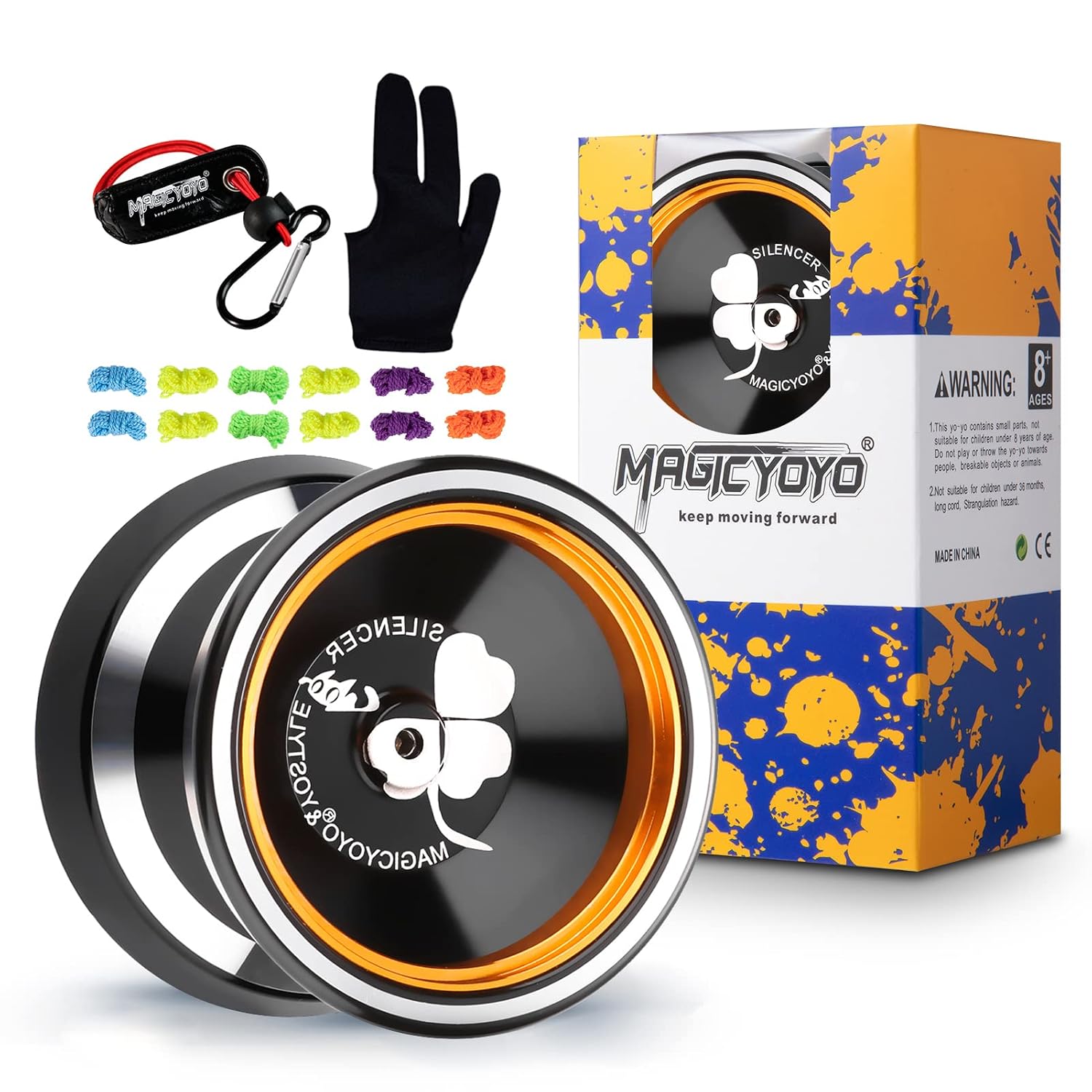MAGICYOYO Yostyle Silencer MYY-M001 yo-yo packaging and accessories.