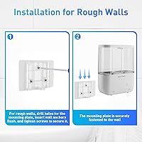 Vista 8 de Touchless Wall Mounted Dual Automatic Soap Dispenser – 2 x 17 fl oz. Chambers Rechargeable Liquid Soap Dispenser Prefect for Bathroom & Kitchen