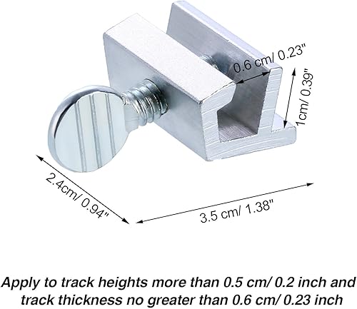 Miniatura 2 de 15 juegos de cerraduras de ventana correderas de aluminio a granel de metal de seguridad cerraduras ajustables con llaves para seguridad, color