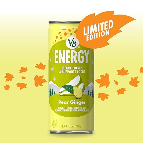 Miniatura 8 de V8 Energy Diet - Bebida energética de jugo de limonada de fresa, lata de 8 onzas líquidas (paquete de 6)