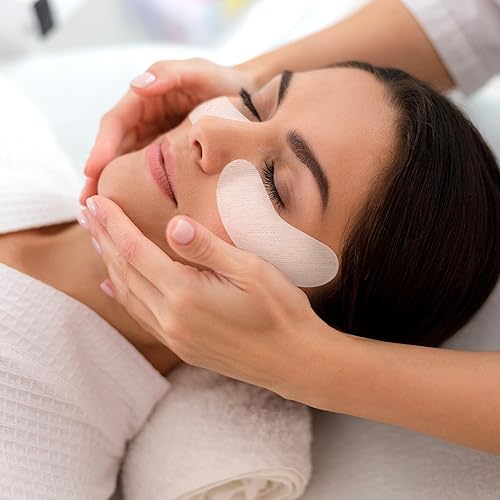 Miniatura 3 de Joez Wonderful 100 piezas de papel de máscara facial con 30 piezas de papel de máscara de ojos, hojas de papel de máscara facial DIY, mascarillas de