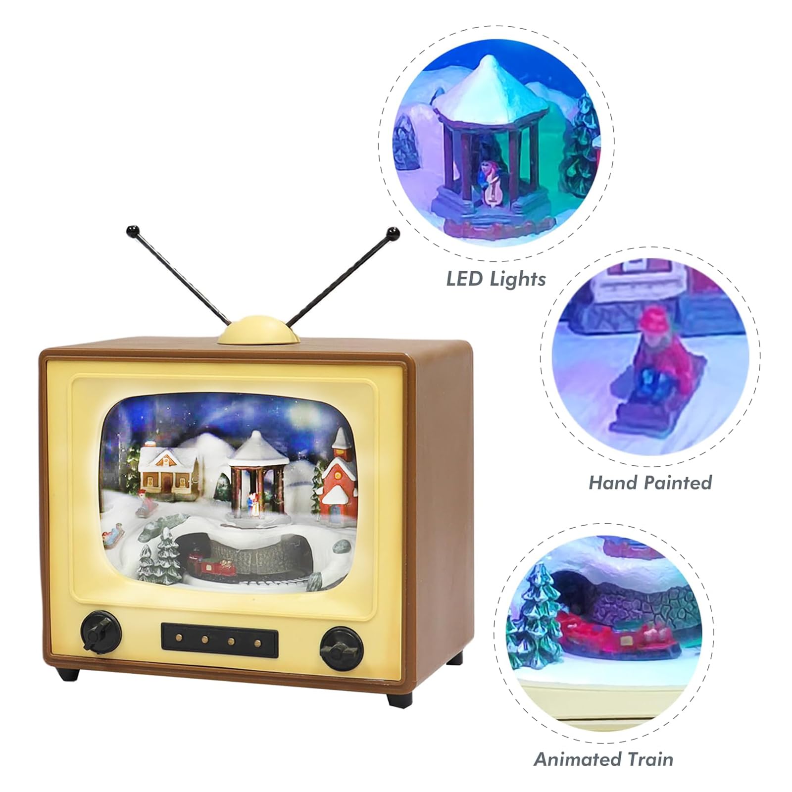アニメーションテレビ ライトと音楽付き クリスマス 新品未開封 Amazon.com: MOMENTS IN TIME 6