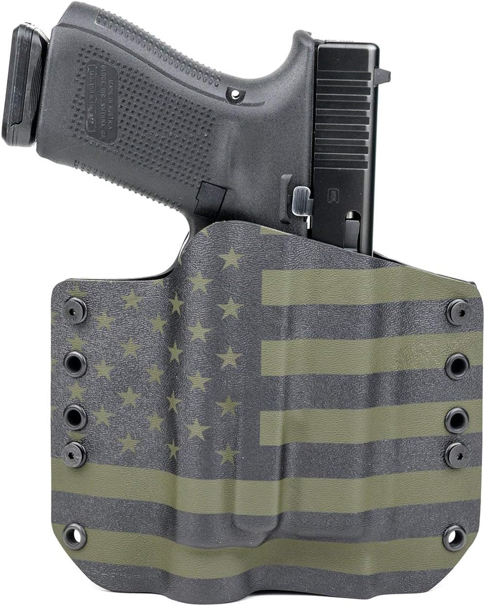 OWB Olight PL-2 Valkyrie Holster - USA OD Green & Black (Right-Hand, for HK VP 9)
