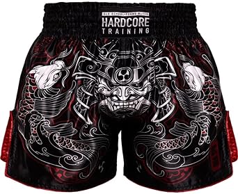Hardcore Training Muay Thai Shorts Japanese Cortoon Design Kick Boxing MMA Combat Sport Sparring Trunks Cage Fight