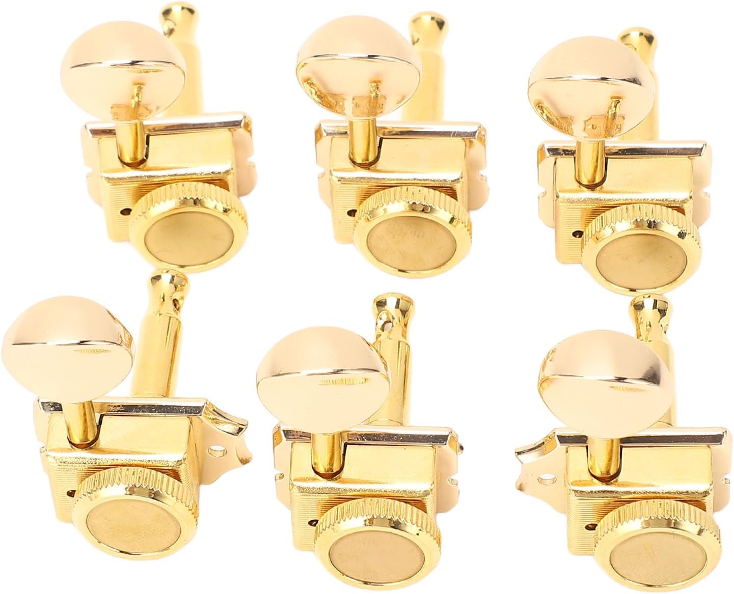 Guitar Locking Tuners Vintage 6PCS Heavy Duty Metal Locking Tuning Key Pegs Machine Heads Tuner for Electric Folk Acoustic Guitars LP SG TL Styles