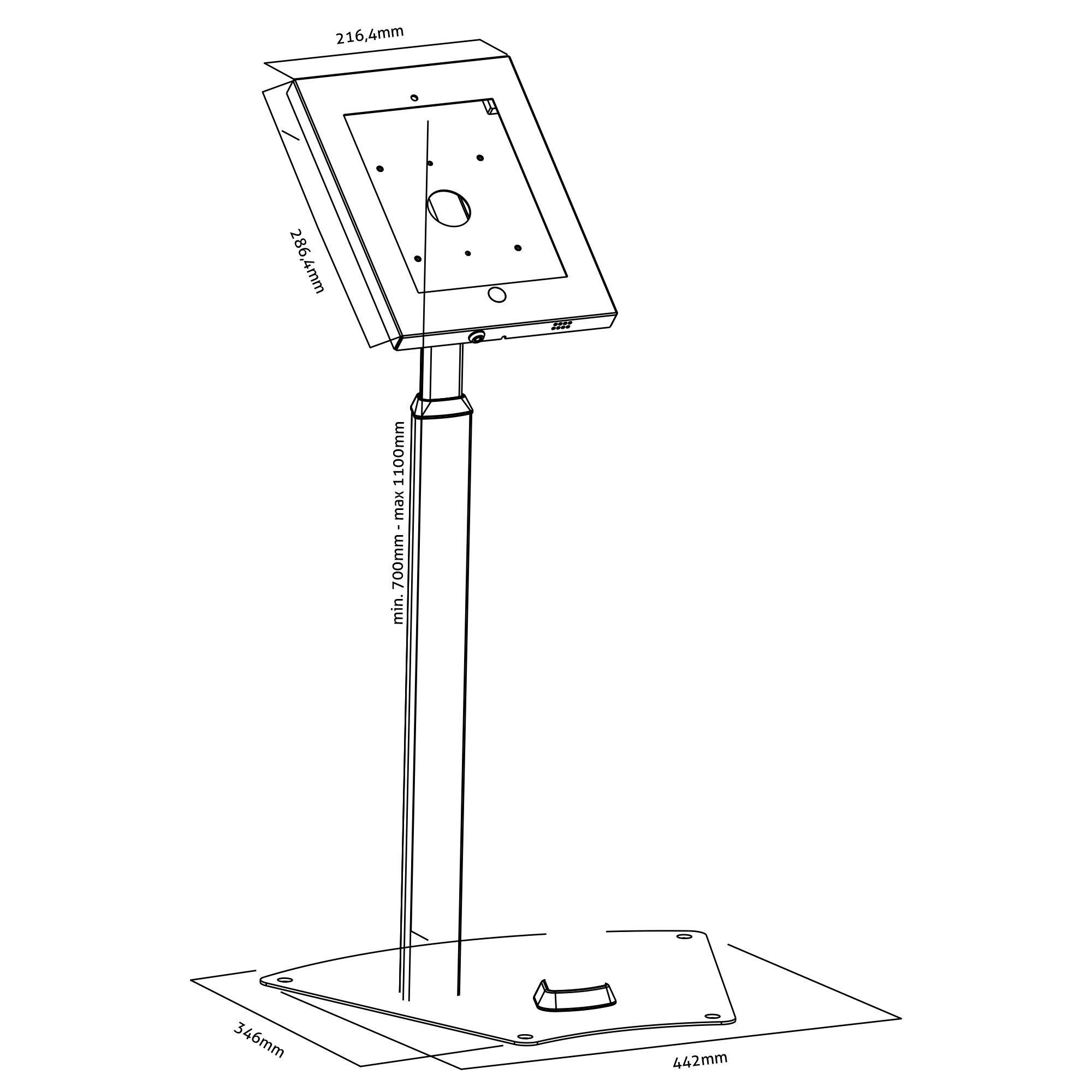 PureMounts® Tablet Standfuß - iPad