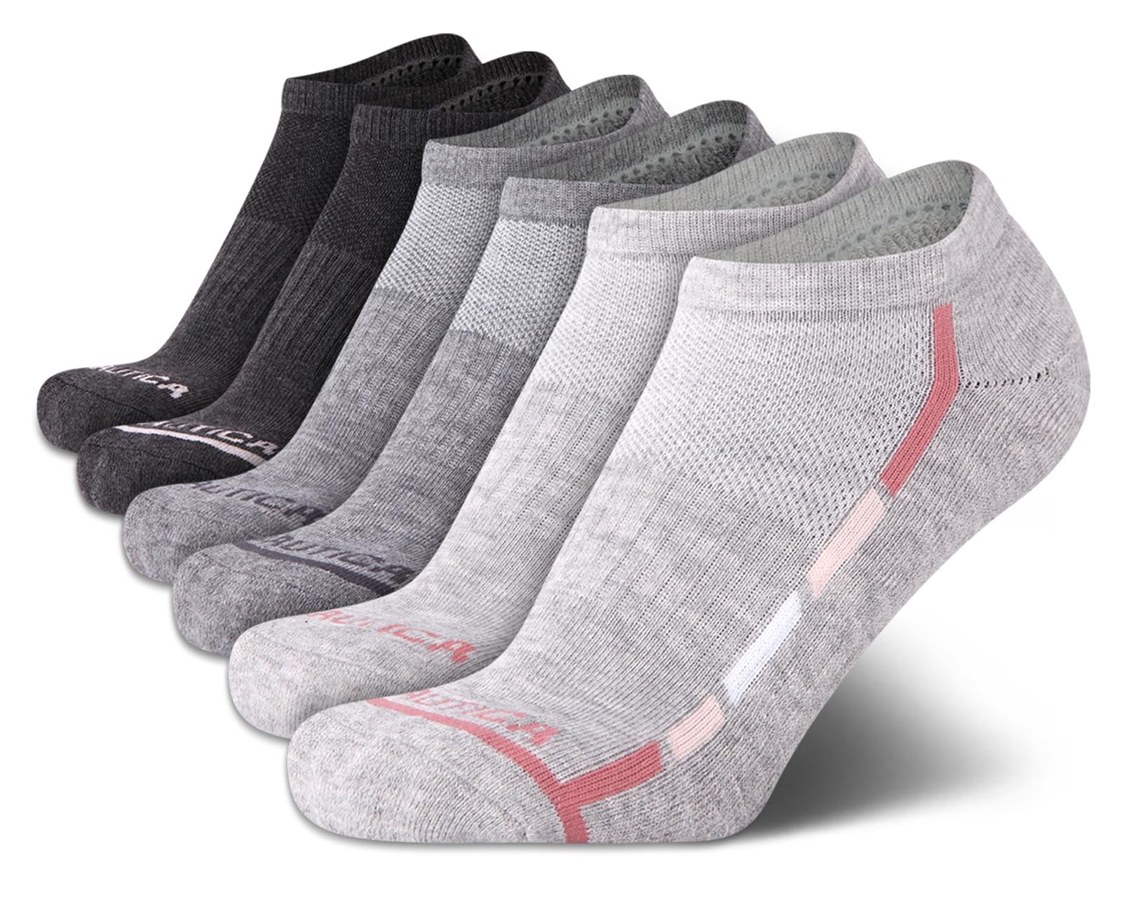 Nautica Womens No Show Athletic Low Cut Socks