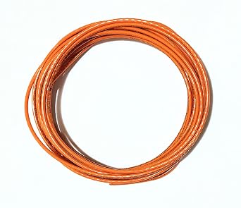 AC/DC Wire and Supply THHN 600V 12 AWG Gauge Orange Nylon Stranded Copper Building Wire 10 FT